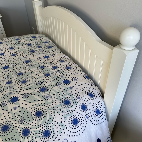 Pottery Barn PB Teen Kelly Slater Ocean Blue Floral Duvet Cover TWIN Sham - Picture 10 of 10